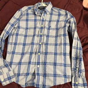 Light blue American eagle button down size S